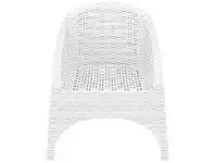 LivingStyles Siesta Aruba Commecial Grade Resin Wicker Indoor / Outdoor Armchair, White offer