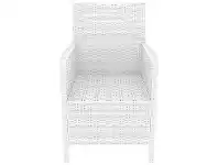 Siesta California Commecial Grade Resin Wicker Indoor / Outdoor Tub Chair, White