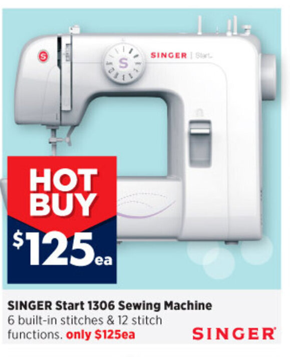 Singer Start 1306 Sewing Machine offer at Spotlight