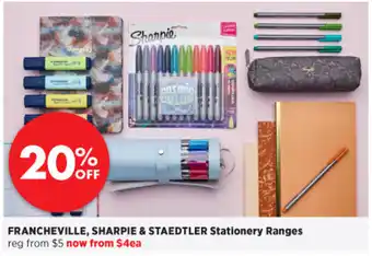 Spotlight Francheville, Sharpie & Staedtler Atationery Ranges offer