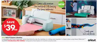 Spotlight New Cricut Explore 3 Machine offer