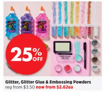 Spotlight Glitters, Glitter Glue & Embossing Powders offer
