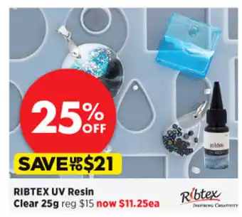 Spotlight Ribtex UV Resin Clear 25g offer
