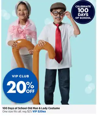 Spotlight 100 Days of School Old Man & Lady Costume offer