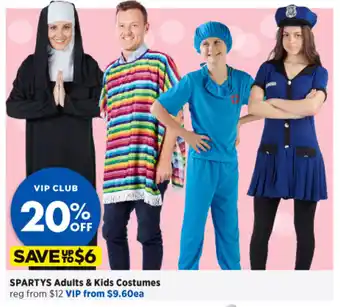 Spotlight Spartys Adults & Kids Costumes offer