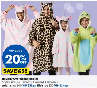 Novelty Oversized Hoodies Adults