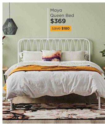 Early Settler Maya queen bed offer