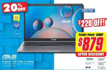 The Good Guys Asus vivobook 15.6 offer