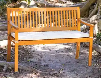 2 seater acacia outdoor bench