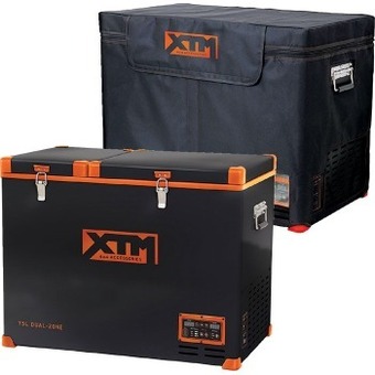 BCF Xtm75bt 75l fridge freezer & cover pack offer
