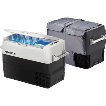 BCF Dometic cf50d 48l fridge freezer & cover pack offer