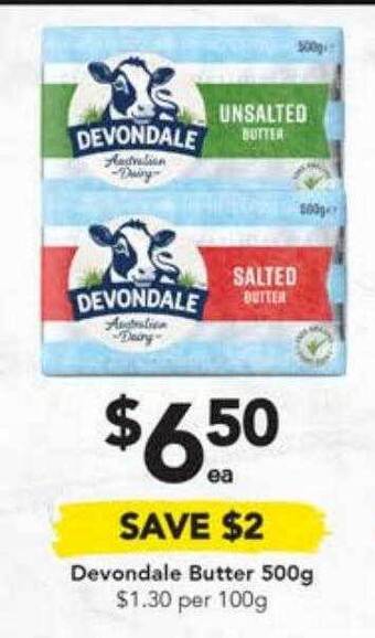 Drakes Devondale butter 500g offer