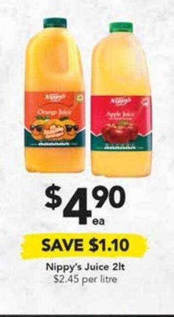 Drakes Nippy's juice 2lt offer