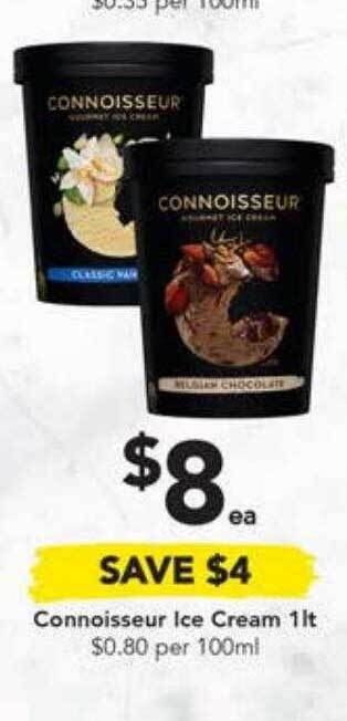 Drakes Connoisseur ice cream 1lt offer