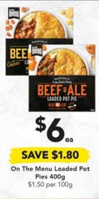 Drakes On the menu loaded pot pies 400g offer