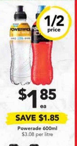 Drakes Powerade 600ml offer
