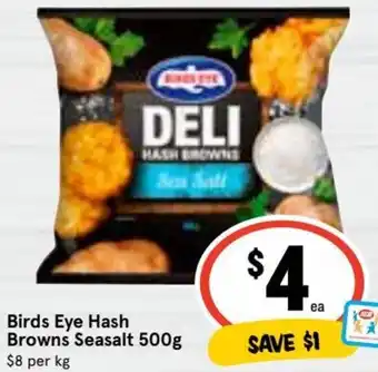 Ritchies Birds Eye Hash Browns Seasalt 500 g offer