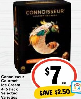 Ritchies Connoisseur Gourmet Ice Cream 4-6 Pack offer