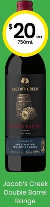 The Bottle O Jacob's Creek Double Barrel Range 750ml offer