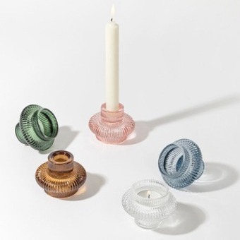 Pillow Talk Bebe tealight/tapered candle holder by habitat offer