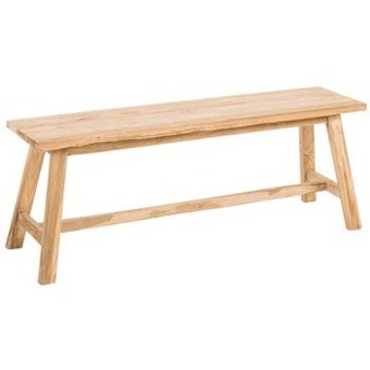 Pillow Talk Ward recycled teak bench by m.u.s.e. offer