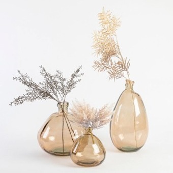 Pillow Talk Miguel brown recycled glass vase by m.u.s.e. offer