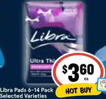 Ritchies Libra Pads 6-14 Pack offer