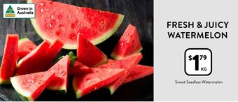 Foodworks Sweet Seedless Watermelon offer