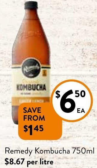 Remedy Kombucha 750ml