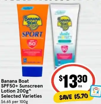 Banana Boat SPF+ Sunscreen Lotion 200 g