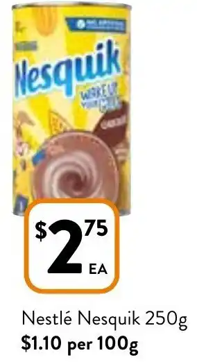 Foodworks Nestle Nesquick 250g offer