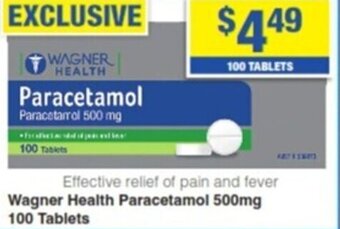 My Chemist Wagner Health Paracetamol 500 mg 100 Tablets offer