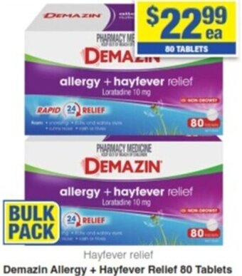 Demazin Allergy + Hayfever Relief 80 Tablets