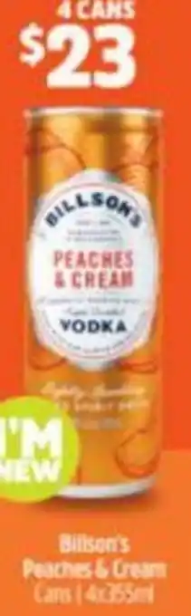 Bilison's Peaches & Cream 4x355ml