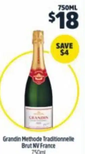 Grandin Methode Traditionnelle Brut NV France 750ml