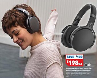 Harvey Norman Sennheiser HD 450BT Over-Ear Noise-Cancelling Headphones offer
