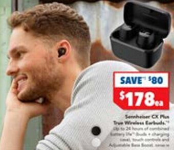 Harvey Norman Sennheiser CX Plus True Wireless Earbuds offer