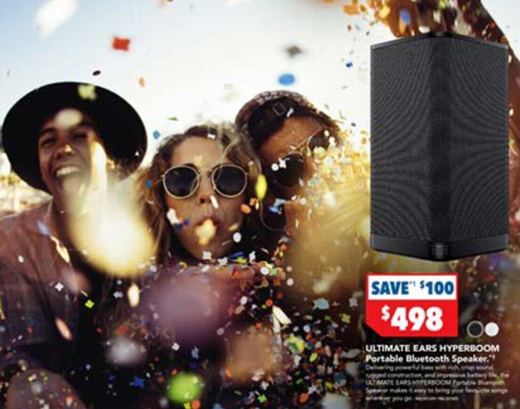 Ultimate Ears Hyperboom Portable Bluetooth Speaker offer at Harvey Norman