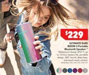 Harvey Norman Ultimate Ears Boom 3 Portable Bluetooth Speaker offer