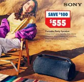 Harvey Norman Portable Party Speaker offer
