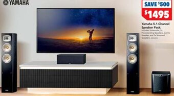 Harvey Norman Yamaha 5.1-Channel Speaker Pack offer