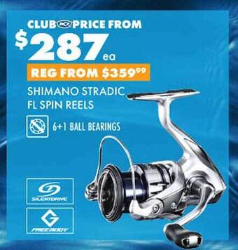 BCF Shimano stradic fl spin reels offer