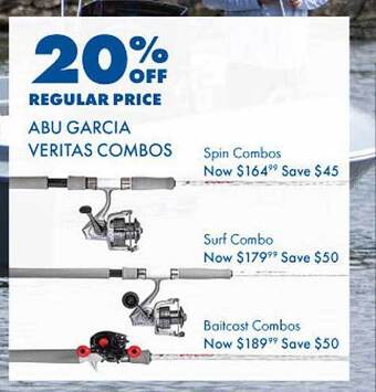 BCF Abu garcia veritas combos offer