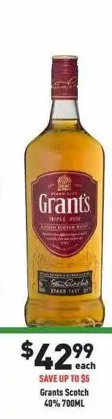 Grants scotch 40%