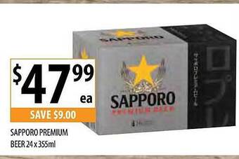 Supabarn Sapporo premium beer offer