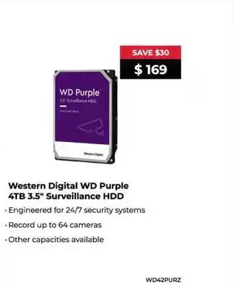 Western digital wd purple 4tb 3.5