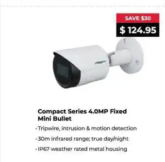 Compact series 4.0mp fixed mini bullet