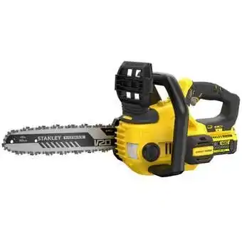 Mitre 10 Stanley 18v 4.0ah v20 chainsaw kit 30cm sfmccs630m1-xe offer