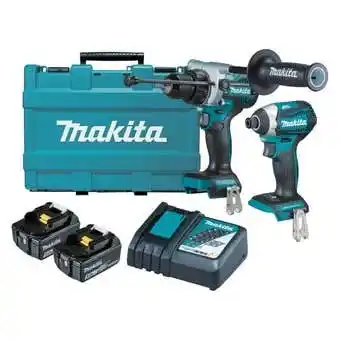 Mitre 10 Makita 18v 5.0ah brushless kit - 2 piece dlx2412t offer