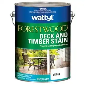 Wattyl forestwood wb deck & timber stain rustic oak 5l